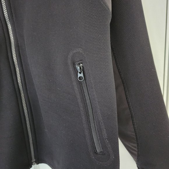 The North Face Men's TKA Stealth Full Zip Fleece Jacket Zip Pockets Black Sz LG - Picture 6 of 12